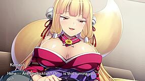 Intense ejaculation play with fox girl in hentai game