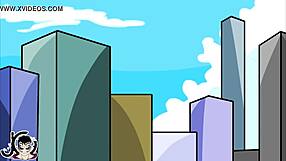 Nightcrawler teleport fail blooper in anime cartoon