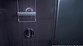 Stepsis Jumps In The Shower For Some Good Dick And Facial Tyler Steel Monica Sage