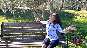 The young brunette discovers the thrill of anal threesomes