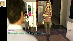 A wife and her mother-in-law engage in a fun game together.