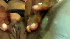 Ebony wife pleasures her big ass