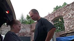 Young German Teen Engages In Outdoor Sex With A Stranger