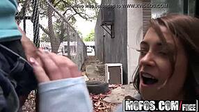 Public Pickups Slender Cutie Kirsten Lee Spreads Pussy in Bathroom POV