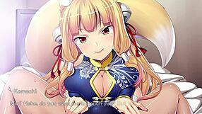 Intense ejaculation play with fox girl in hentai game
