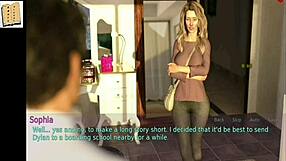 A wife and her mother-in-law engage in a fun game together.