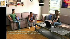 A wife and her mother-in-law engage in a fun game together.