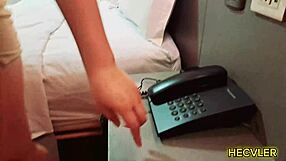 Modeling for my friend in the hotel and we got excited