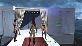 Fallout 4 features stylish and sexy lingerie designs in anime hentai style.