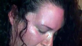 Ebony BBW deepthroats in the hood with intense fucking