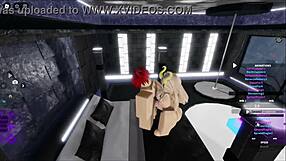 Blonde Succubus Sucks and Fucks Cat Boy's Hard Cock in Intense Hardcore Scene.