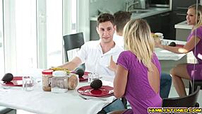 brad rides step mom's pussy on his monster cock