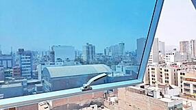 Latina amateurs enter hotel for intense sex