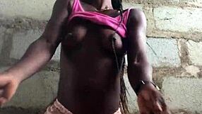 crazybitch strips naked teasing with spanking and clothes ripping