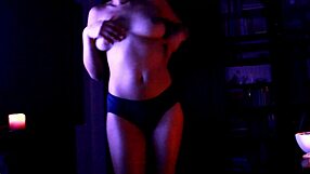 dancing for you in the dark, slowly removing my panties