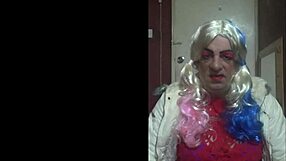 Bisexual crossdresser enjoys tasting his own piss