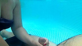 my boyfriend is on vacation so i jerked off thinking about his friend in the pool