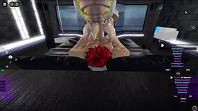 Blonde Succubus Sucks and Fucks Cat Boy's Hard Cock in Intense Hardcore Scene.