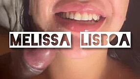 Melissa Lisboa Feels Intense Pleasure Taking Cum
