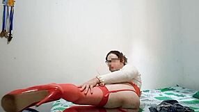 I gave it good to the hairy older guy in lingerie