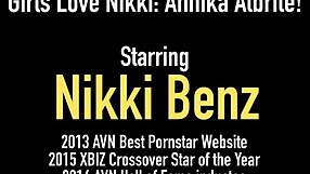 Penthouse Pet Nikki Benz Pussy Drilled by Annika Albrite