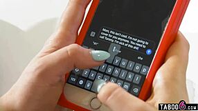 my stepdaughter haley reed, teen 18+, takes it hard from depressed me