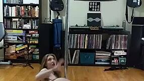 watch this milf strip her skirt?