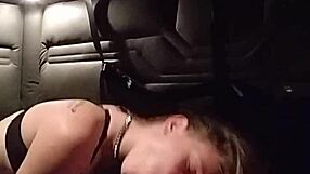 kitty gives intense blowjob with buttplug