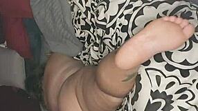 Stretching with a pink toy in a private session