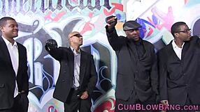 this blacked bitch is tugging on those big cocks so hard 😏