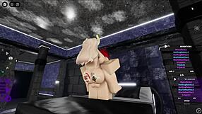 Blonde Succubus Sucks and Fucks Cat Boy's Hard Cock in Intense Hardcore Scene.