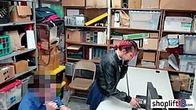 Asian milf stepmom gives blowjob and gets fucked by police officer