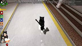 whoreblox game features a group gangbang scene