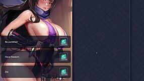 ep1 touching rebel's body with kunai buttplug in king of kinks