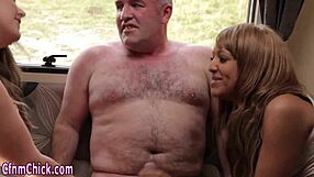 Yo, check these British femdom babes tugging in wild group action