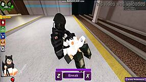 whoreblox game features a group gangbang scene