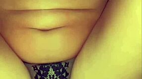 horny amateur in sexy lingerie reaches real homemade orgasm