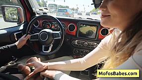 Blonde teen 18+ slut chloe rose performs amazing wet blowjob on charles dera in the car and at home