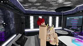 Blonde Succubus Sucks and Fucks Cat Boy's Hard Cock in Intense Hardcore Scene.