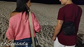 Wife Flashes Ass On Beach