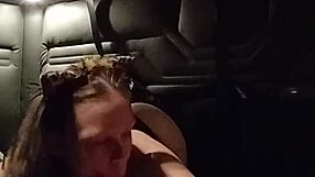 kitty gives intense blowjob with buttplug