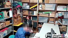 Asian milf stepmom gives blowjob and gets fucked by police officer