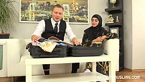 Sweet Woman In Hijab Tries Salesman's Dick Instead Of Clothes