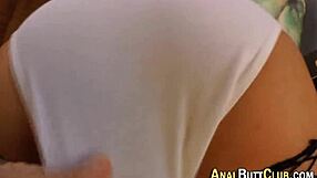 Big Ass Ho Gets Fingered in Stockings and Panties