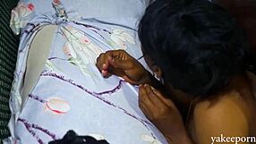 She moans on the bed