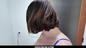 Horny British Stepmom Forces Intense POV Cum After Quickie