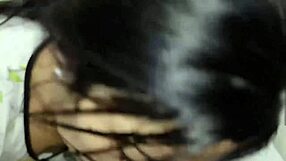 I notice my pretty neighbor masturbating alone at home and take advantage