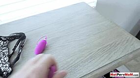 tricky stepson takes control of milf stepmom's dildo remotely