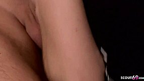 Petite teen Tina SEDUCES neighbor to FUCK home alone.