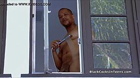 Slutty Bikini Teen Gags on Big Black Cock in Hardcore Interracial Scene